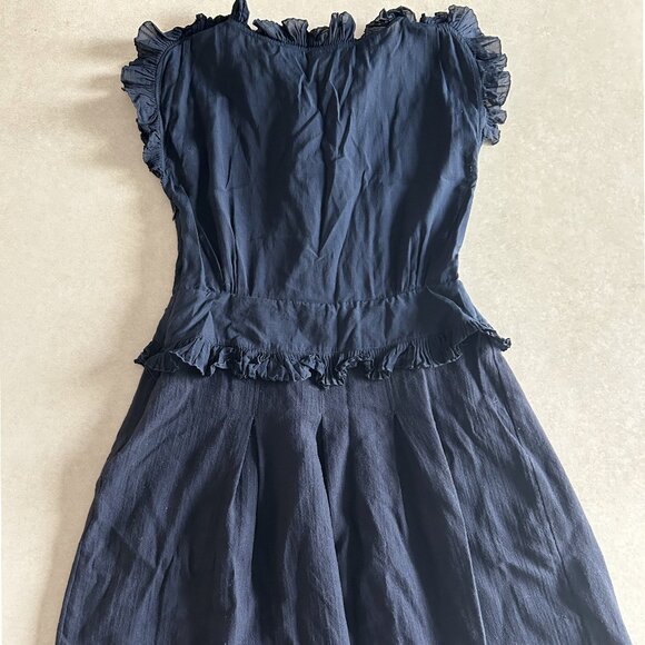 Marc by Marc Jacobs Navy Ruffle Dress ASO Alice Cullen - Picture 5 of 9